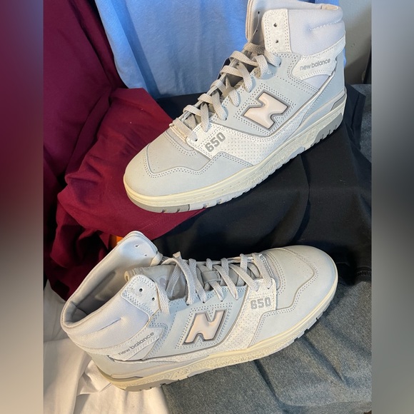 New Balance 650 R Mid Light Aluminum Rain Cloud size 10.5